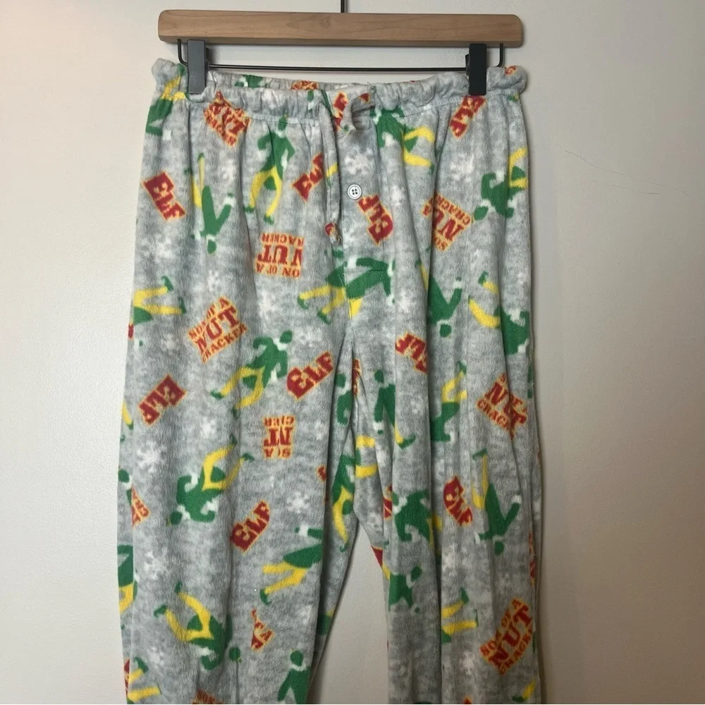 Elf Fleece “Son of‎ a Nutcracker” Pajama Pants Men’s Medium